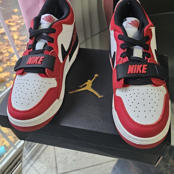 Nike Kids Red and White Athletic Sneakers